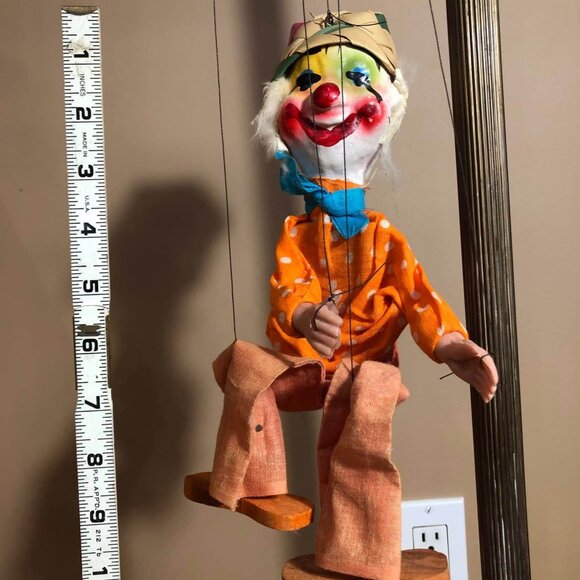 Vintage Mexican Clown marionette - Picture 7 of 10